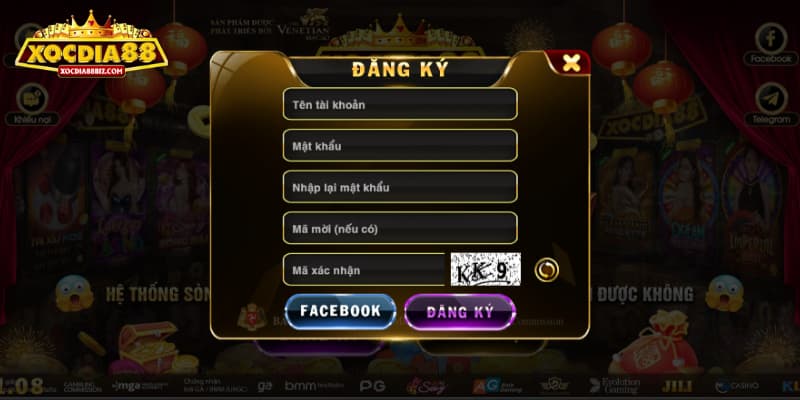 Hướng dẫn đăng ký tài khoản XOCDIA88 nhanh chóng